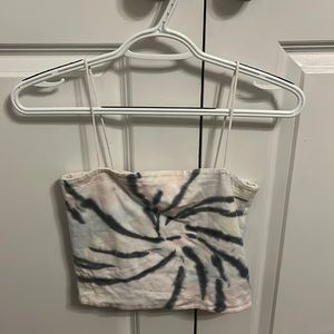Spaghetti Strap die dye crop top